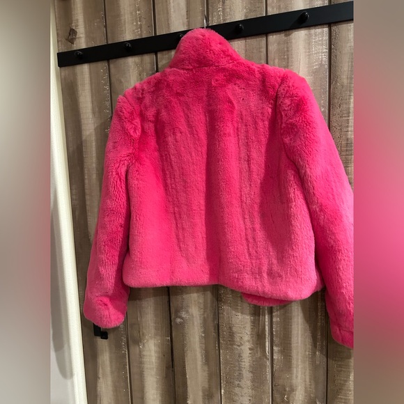 Forever 21 Hot Pink faux fur jacket, M - Picture 4 of 9